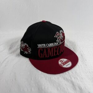 New Era South Carolina Gamecocks 9FIFTY Snapback Hat Black Red Embroidered Logo